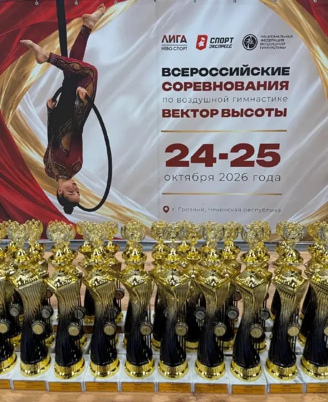 В Грозном начались Всероссийские соревнования по воздушной гимнастике